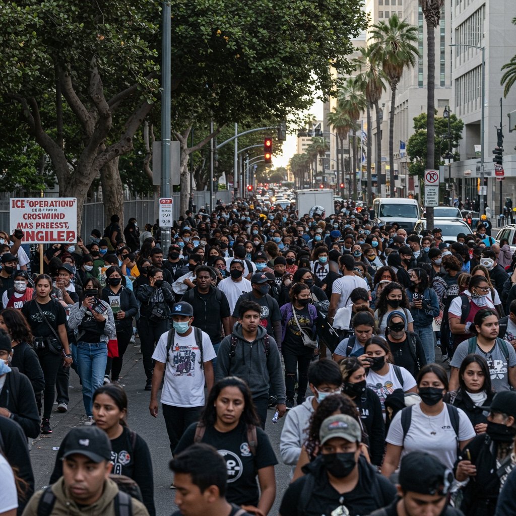 ICE "Operation Crosswind" Sparks Mass Protests, Lawsuit Filed in Los Angeles
