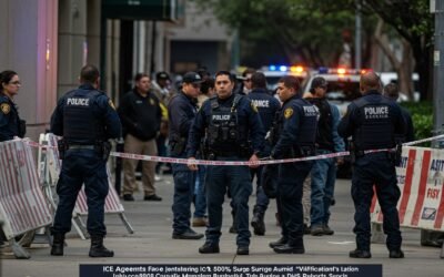 ICE Agents Face 500% Surge in Assaults Amid ‘Vilification,’ DHS Reports ICE Agents Face 500% Surge in Assaults Amid 'Vilification,' DHS Reports