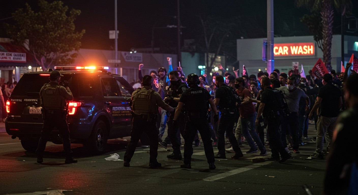 Immigration Raid Triggers Violent Clashes, Protests in Bell, California