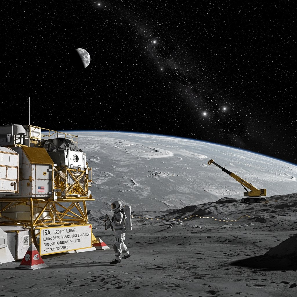 ISA Led 'Artemis Alpha' Lunar Base Project Kicks Off Construction, Shackleton Crater Groundbreaking Set for 2026