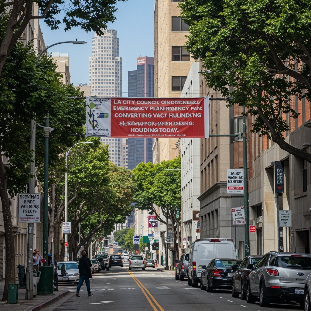 LA City Council Considers Emergency Plan: Converting Vacant Buildings for Homeless Housing Today