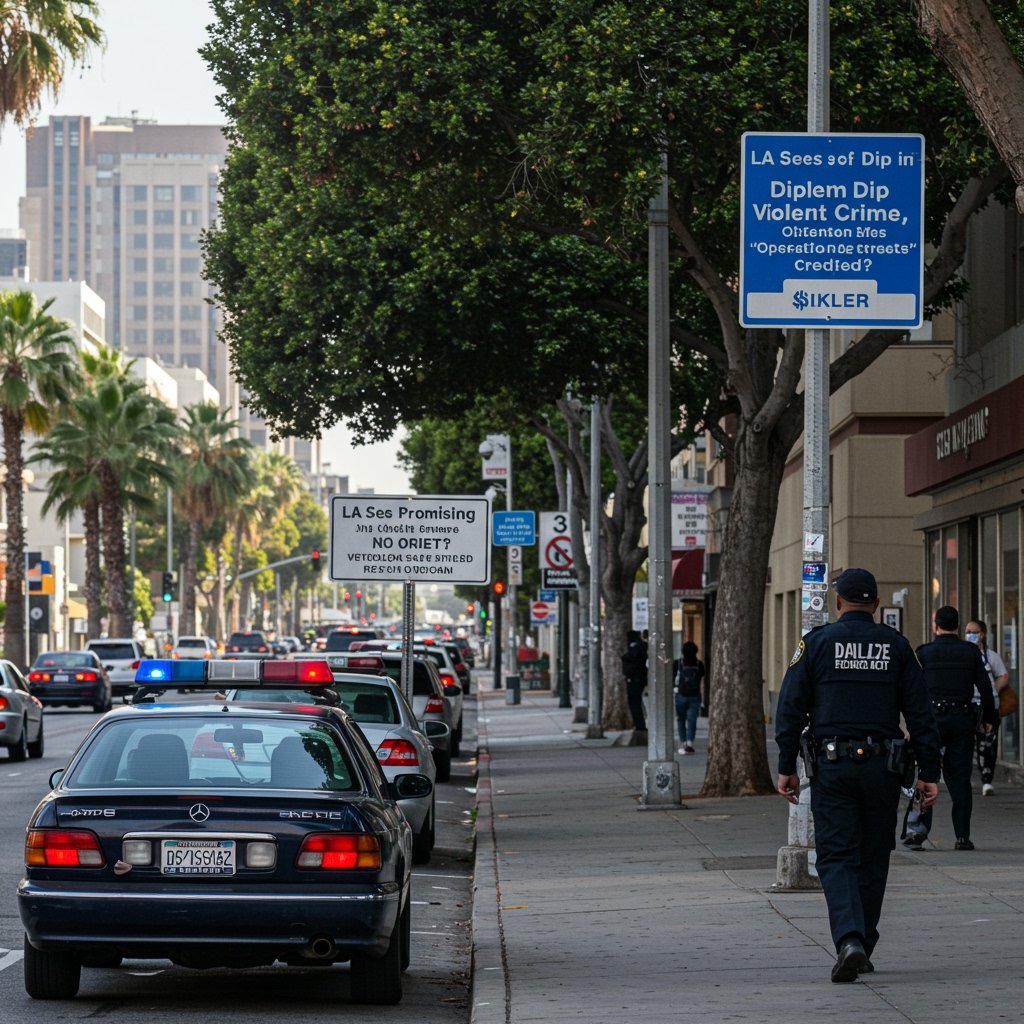 LA Sees Promising Dip in Violent Crime, 'Operation Safe Streets' Credited