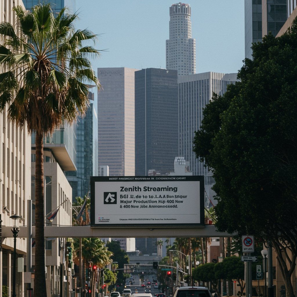 Zenith Streaming Commits Big to LA: Major Production Hub Expansion & 400 New Jobs Announced