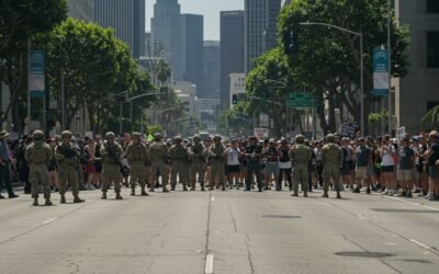 Independence Day Immigration Protest Shuts Down Downtown Los Angeles Streets