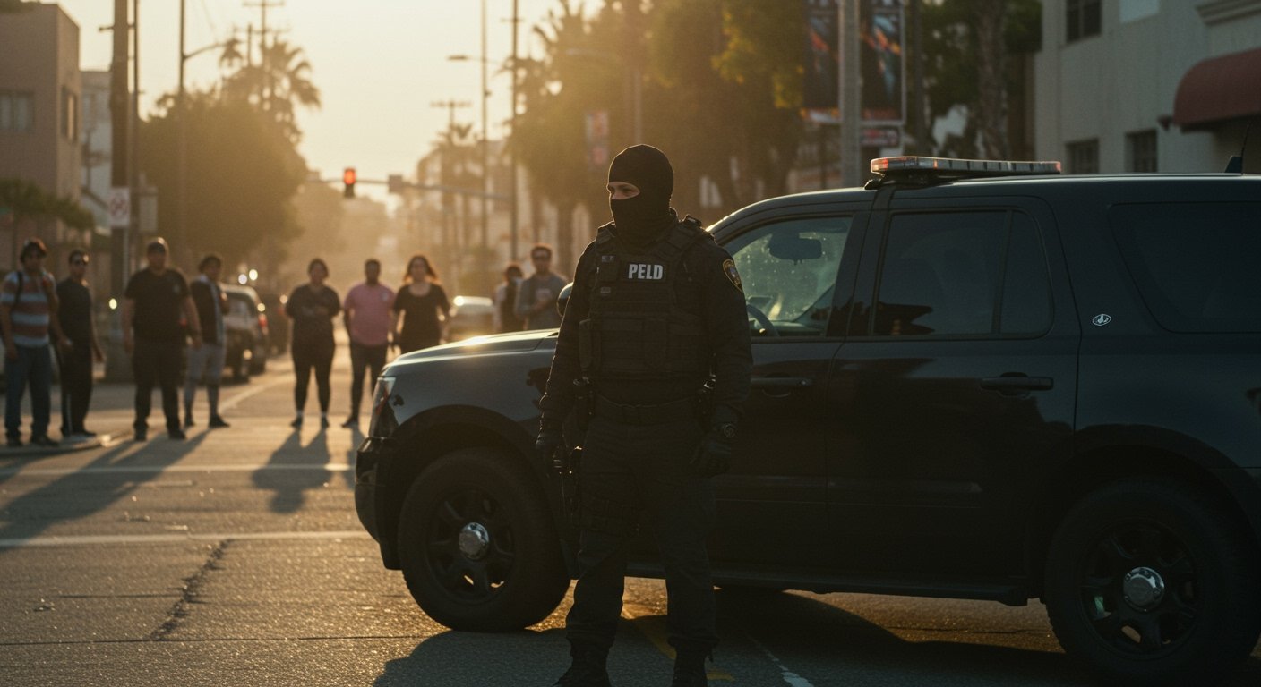 Masked Federal Agents Fuel Fear, Challenge LA Police Amidst Controversial Immigration Raids