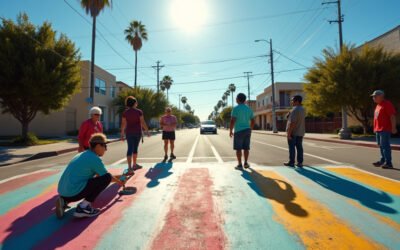 West LA Residents Take Traffic Safety Into Their Own Hands, Painting Crosswalks Near Stoner Park