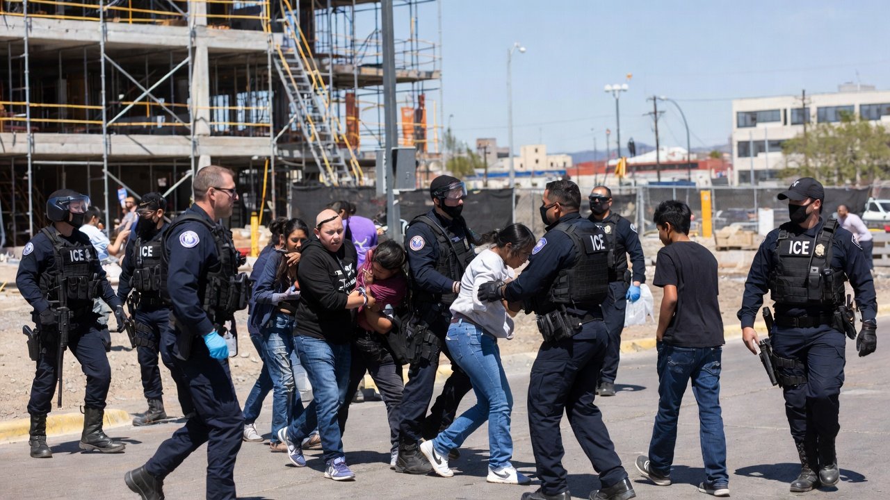 ICE El Paso Operation 38 Arrested at Construction Sites Three Minors Rescued from Illegal Labor