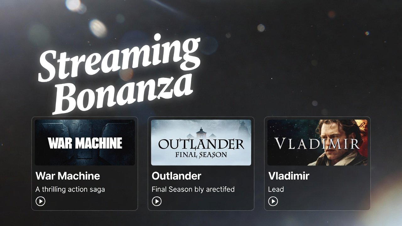 Streaming Bonanza War Machine Outlander Final Season and Vladimir Lead March 6 Releases