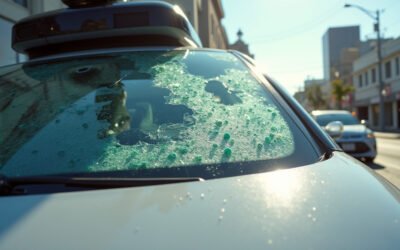 Shirtless Vandalism: Man Climbs, Smashes Waymo Car